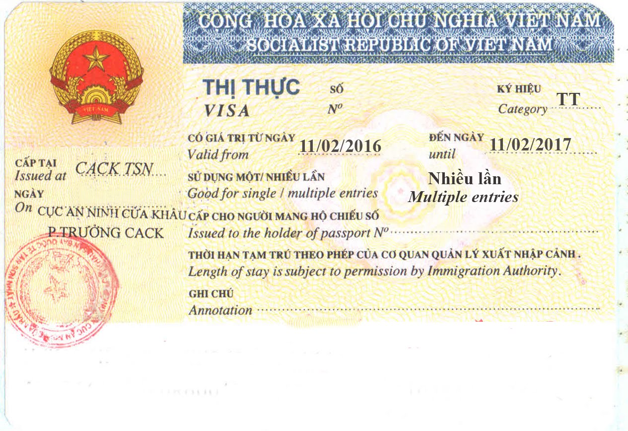 Dịch vụ visa thị thực thăm thân cho người nước ngoài