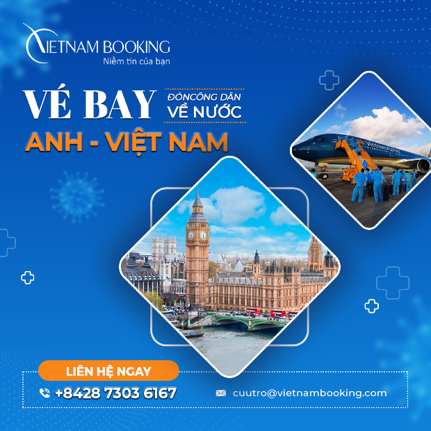 vé máy bay từ Anh về Việt Nam