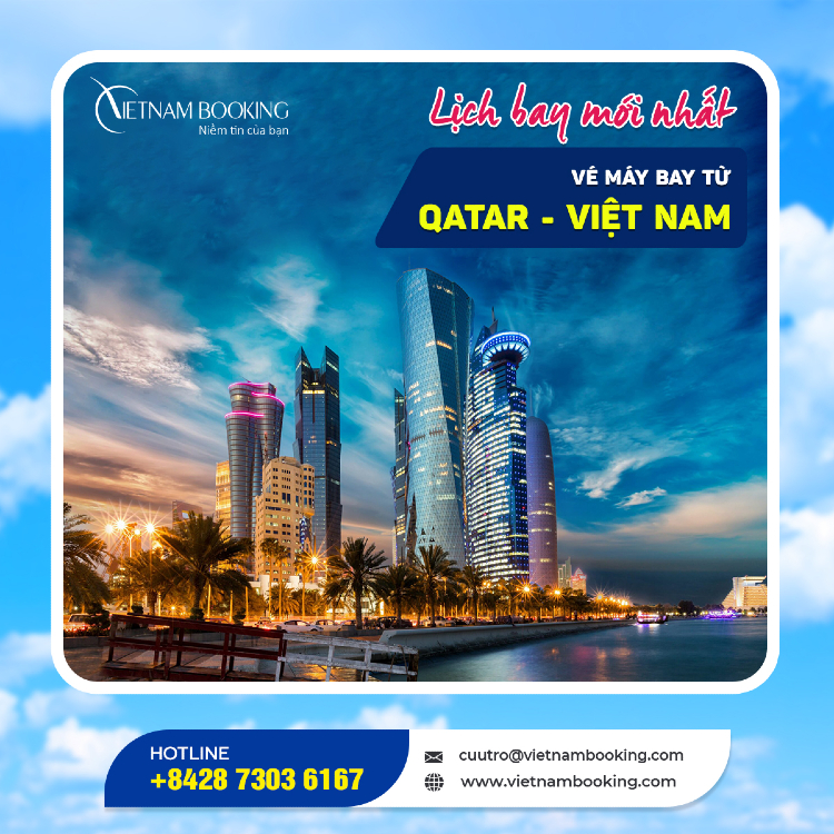 vé máy bay từ Qatar về Việt Nam