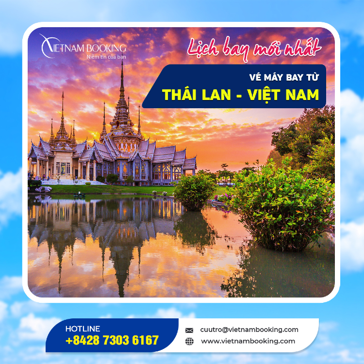 vé máy bay từ Thái Lan về Việt Nam