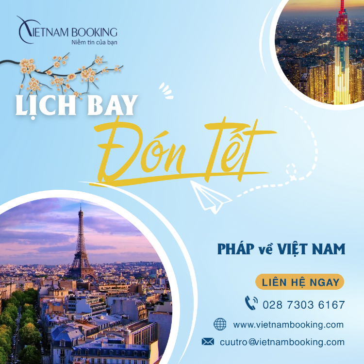 vé máy bay từ Pháp về Việt Nam