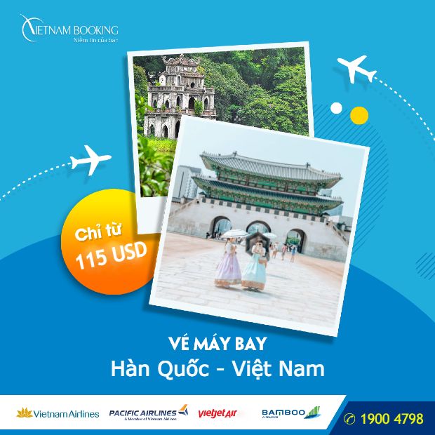 Vé máy bay từ Hàn Quốc về Việt Nam