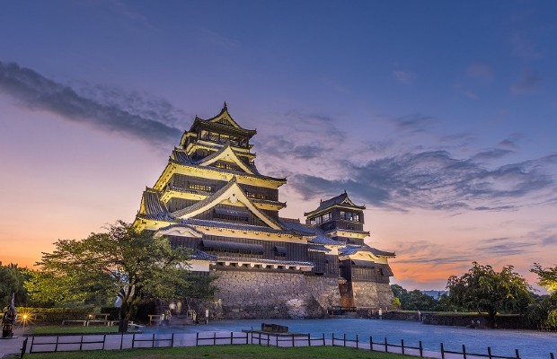 Lâu đài Kumamoto mang vẻ đẹp cổ kính
