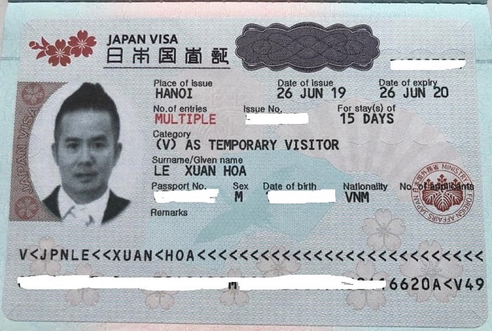 visa temporary visitor Japan là gì
